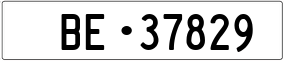 Truck License Plate